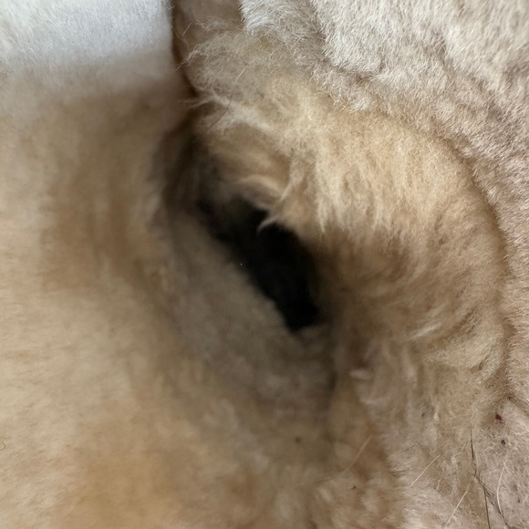 UGG Australia Tall Lace Up Sheepskin Lined Boots Women Size 8 Gray Suede - Picture 11 of 12